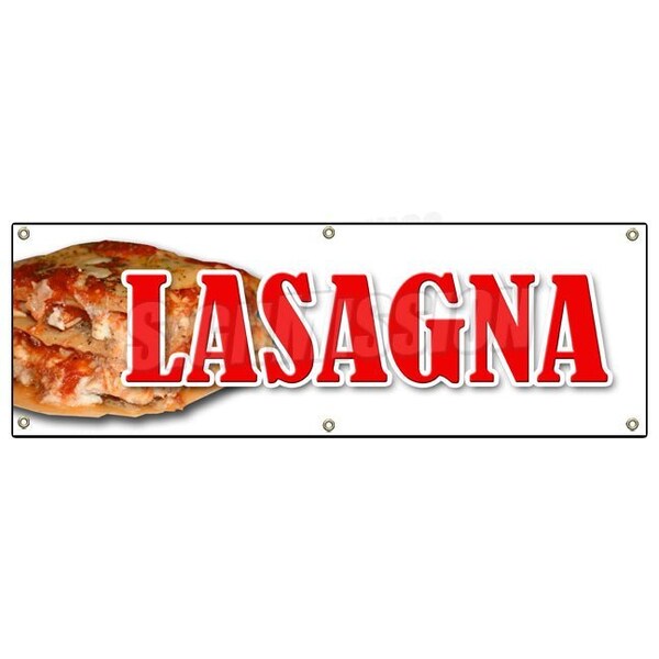 Signmission LASAGNA BANNER SIGN italian food casserole restaurant spaghetti pasta pizza B-72 Lasagna - main